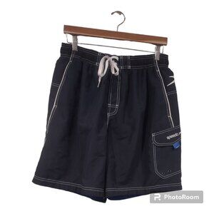 Men's Speedo Navy Blue Board Shorts Size Large